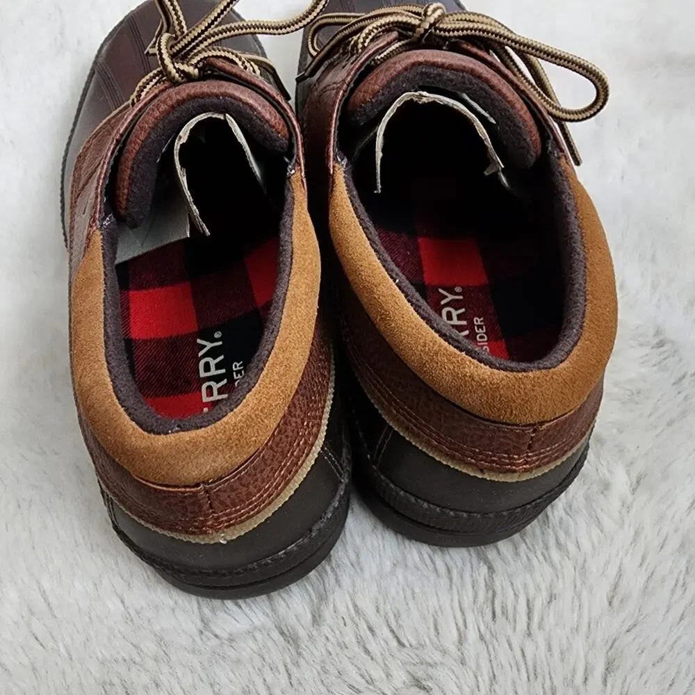 Sperry Men’s Cold Bay 3-Eye Thinsulate Duck Boot Brown Tan, Waterproof, Size 9.5